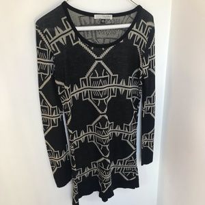 NWOT Aztec Geo Tunic Sweater
